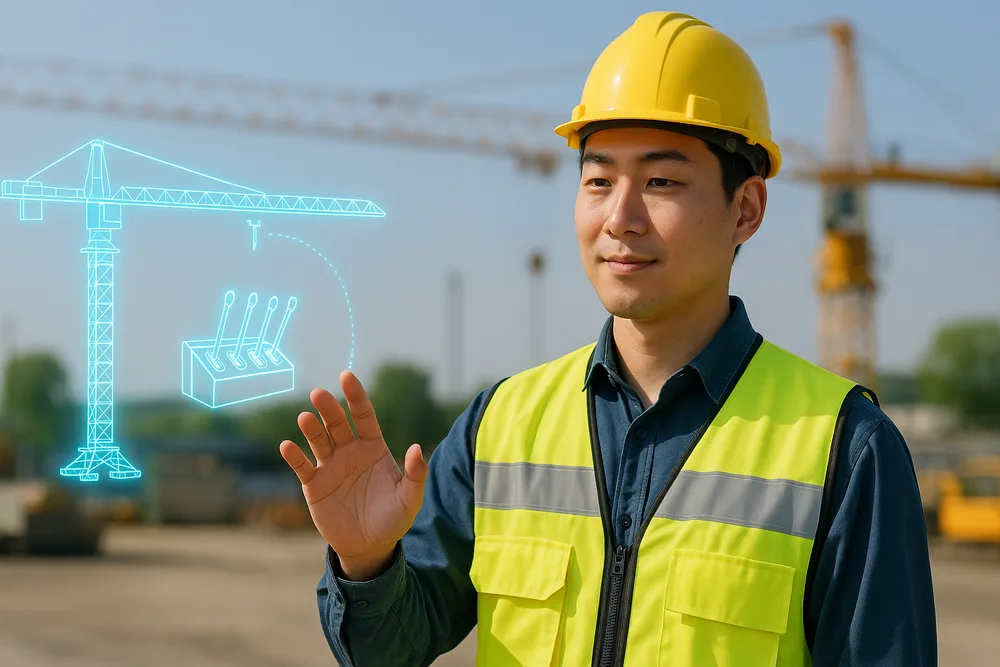 Crane simulator XR training